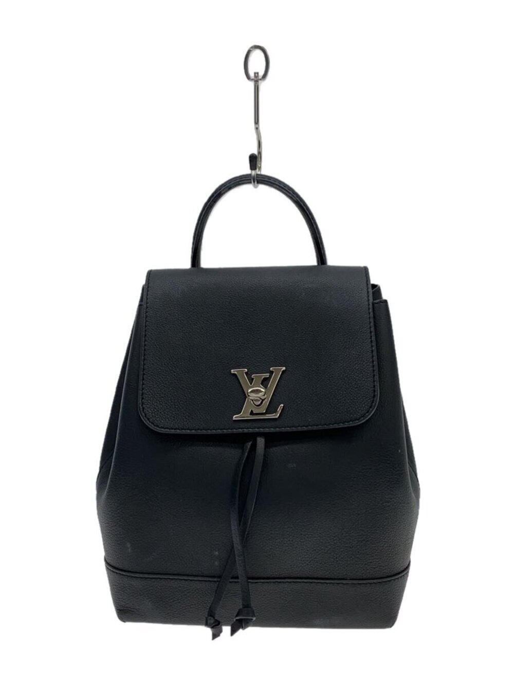 LOUIS VUITTON Lockme Backpack Cowhide Leather Black